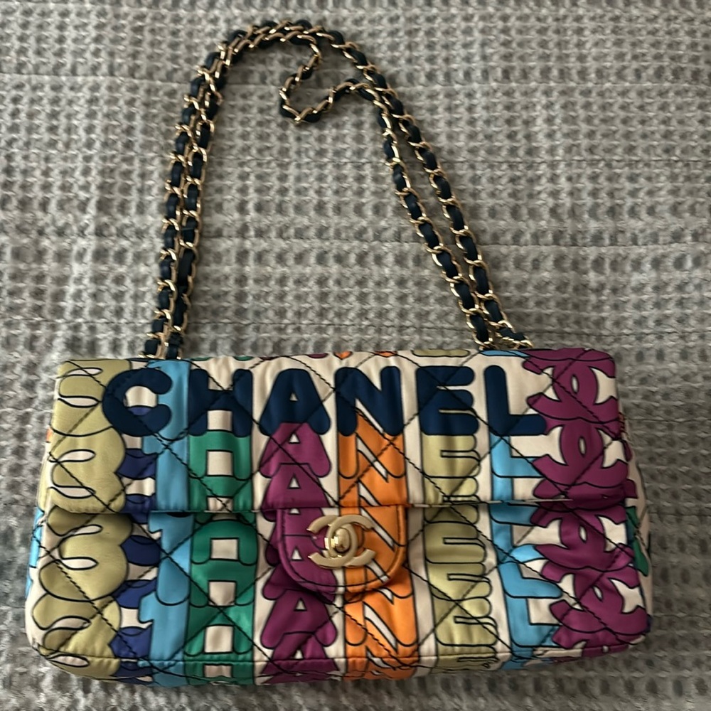 Rainbow / multicolor Chanel bag. Never been worn, like new condition.